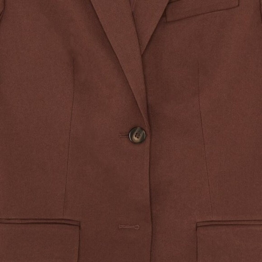 Oak + Fort A-Line Blazer in Deep Mahogany NWT - Picture 5 of 9